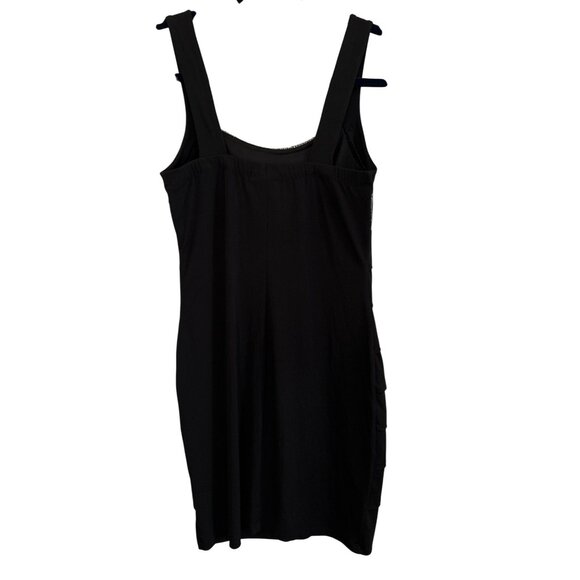 Enfocus Studio Y2K Elegant Black & Silver Metallic Sleeveless Bandage Dress Sz 8 - Picture 2 of 6